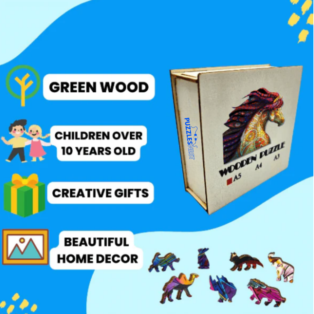 Horse of Knowledge – Wooden Jigsaw Puzzle