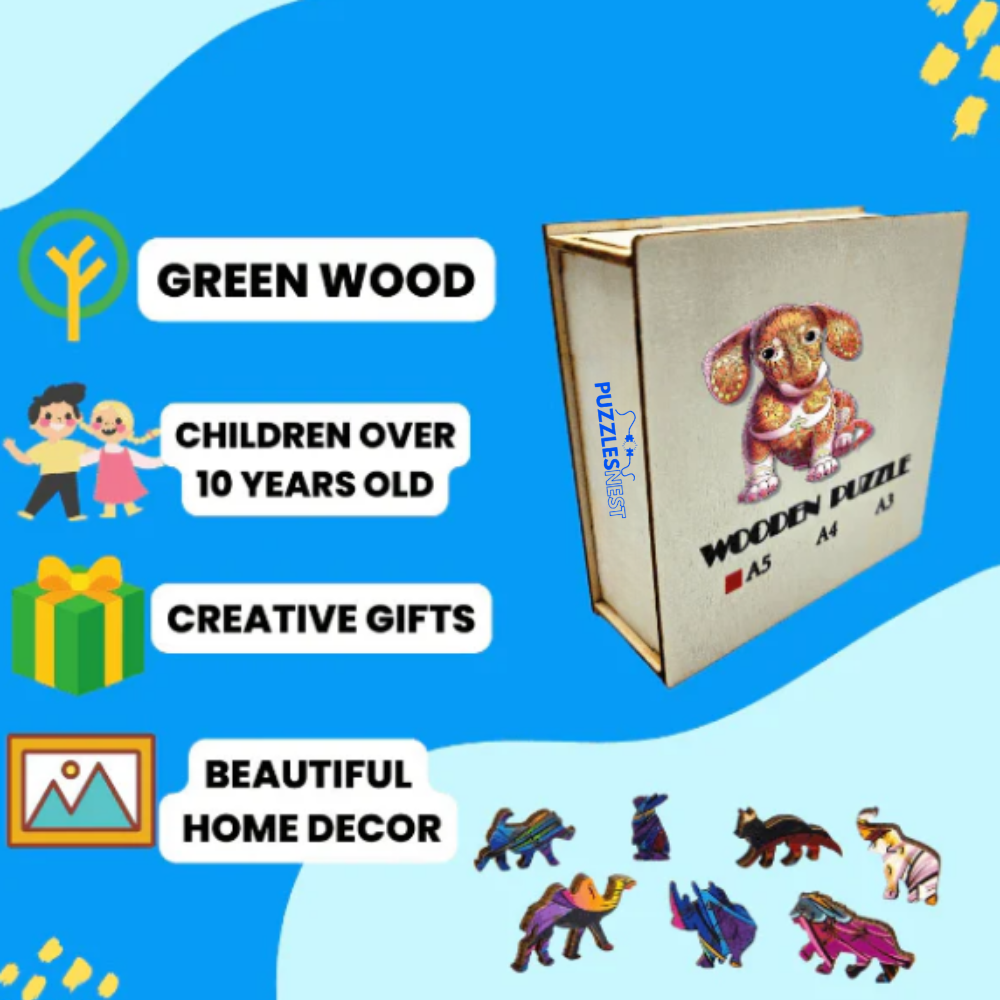 Furry Friend – Wooden Jigsaw Puzzle