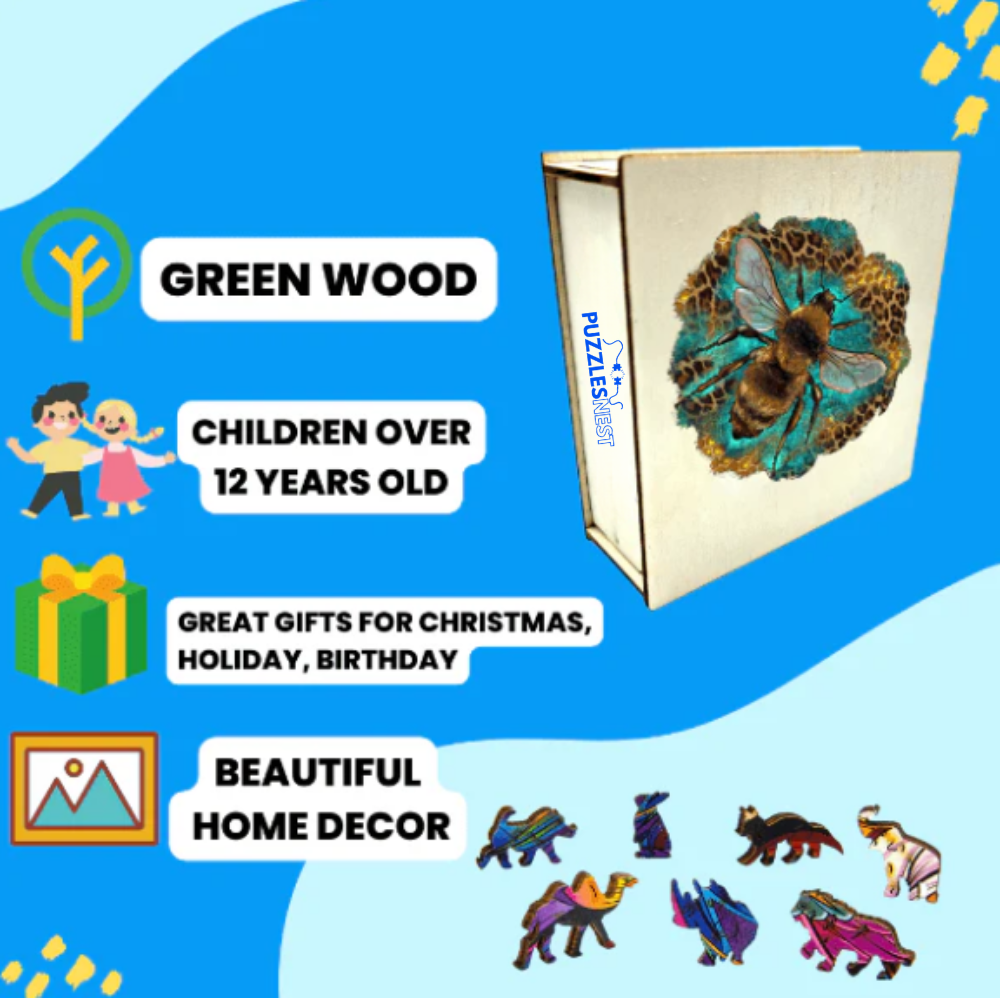 Bee’s Magic – Wooden Jigsaw Puzzle