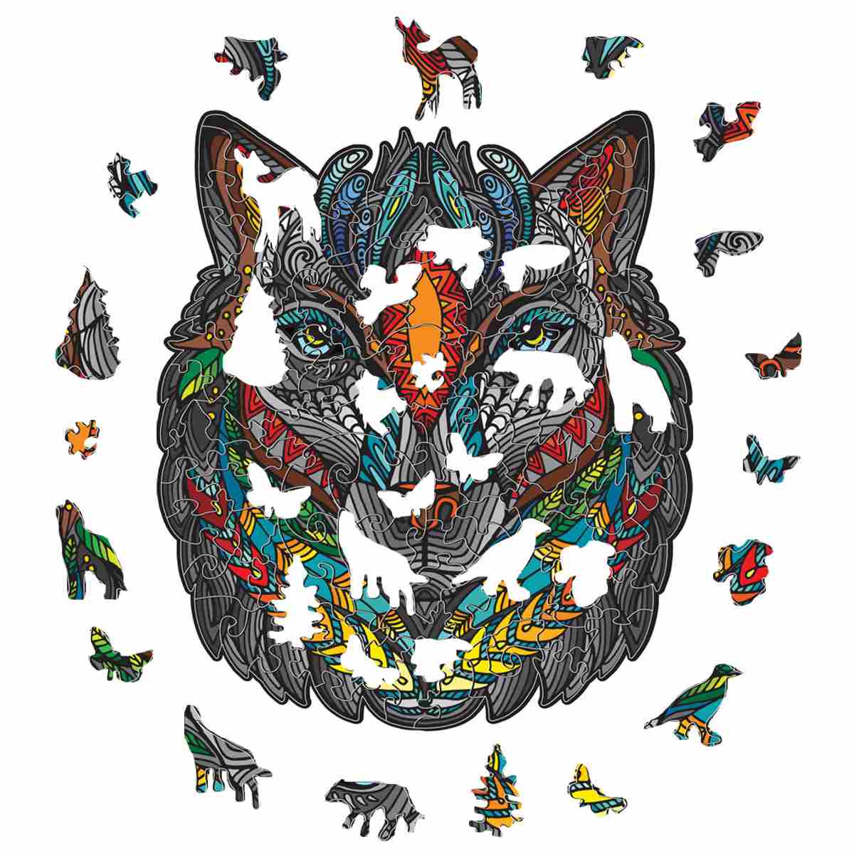Wolf Soldier - Wooden Jigsaw Puzzle
