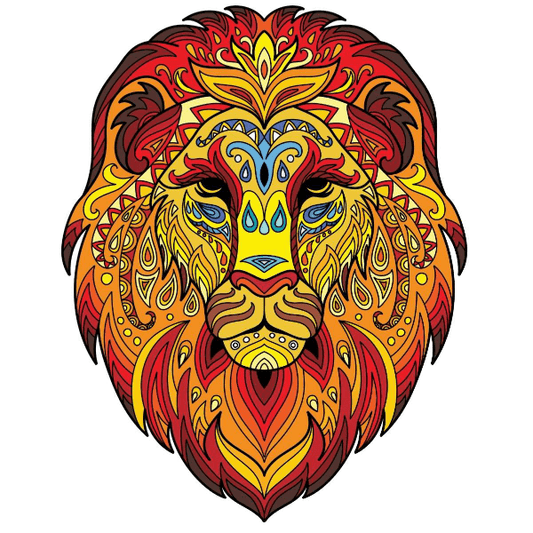 Lion’s Radiance – Wooden Jigsaw Puzzle
