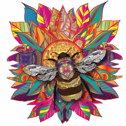 Bee and Bloom – Wooden Jigsaw Puzzle