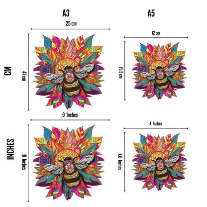 Bee and Bloom – Wooden Jigsaw Puzzle