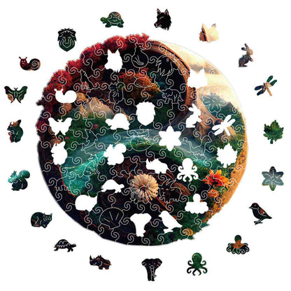 Beautiful Nature’s Yin Yang – Wooden Jigsaw Puzzle
