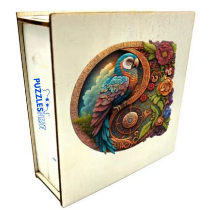 Parrot’s Harmony Yin Yang – Wooden Jigsaw Puzzle