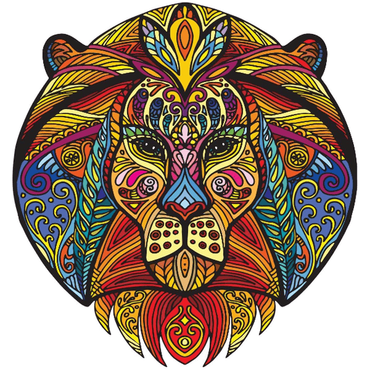Radiant Lion – Wooden Jigsaw Puzzle